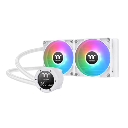 Thermaltake TH360 V2 Ultra ARGB Sync/AlO Liquid Cooler/ARGB Fan 120   3/PWM 500 1500rpm/Water Block 2 1 LCD/Black  CL W384 PL12SW A