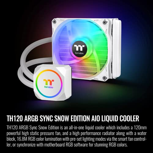 Thermaltake TH360 V2 Ultra ARGB Sync/AlO Liquid Cooler/ARGB Fan 120   3/PWM 500 1500rpm/Water Block 2 1 LCD/Black  CL W384 PL12SW A