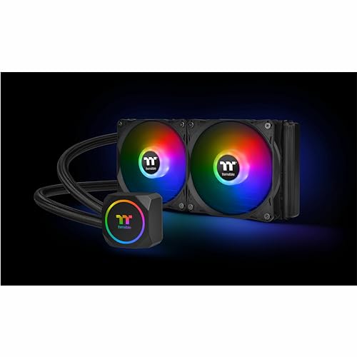Thermaltake TH360 V2 Ultra ARGB Sync/AlO Liquid Cooler/ARGB Fan 120   3/PWM 500 1500rpm/Water Block 2 1 LCD/Black  CL W384 PL12SW A