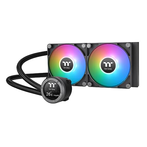 Thermaltake TH360 V2 Ultra ARGB Sync/AlO Liquid Cooler/ARGB Fan 120   3/PWM 500 1500rpm/Water Block 2 1 LCD/Black  CL W384 PL12SW A