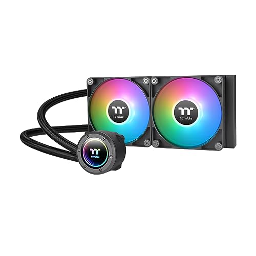Thermaltake TH360 V2 Ultra ARGB Sync/AlO Liquid Cooler/ARGB Fan 120   3/PWM 500 1500rpm/Water Block 2 1 LCD/Black  CL W384 PL12SW A