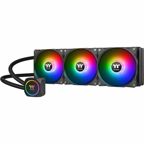 Thermaltake TH360 V2 Ultra ARGB Sync/AlO Liquid Cooler/ARGB Fan 120   3/PWM 500 1500rpm/Water Block 2 1 LCD/Black  CL W384 PL12SW A