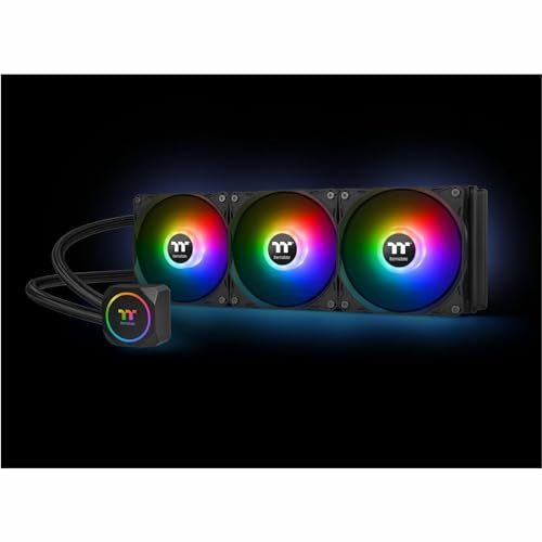 Thermaltake TH360 V2 Ultra ARGB Sync/AlO Liquid Cooler/ARGB Fan 120   3/PWM 500 1500rpm/Water Block 2 1 LCD/Black  CL W384 PL12SW A