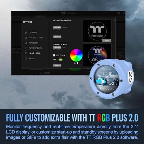 Thermaltake TH360 V2 Ultra ARGB Sync/AlO Liquid Cooler/ARGB Fan 120   3/PWM 500 1500rpm/Water Block 2 1 LCD/Black  CL W384 PL12SW A