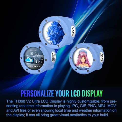 Thermaltake TH360 V2 Ultra ARGB Sync/AlO Liquid Cooler/ARGB Fan 120   3/PWM 500 1500rpm/Water Block 2 1 LCD/Black  CL W384 PL12SW A