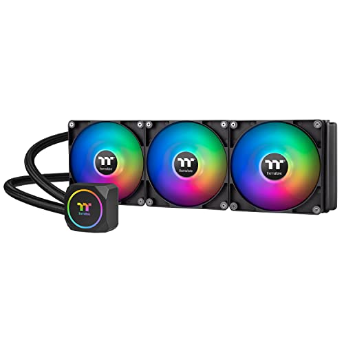 Thermaltake TH360 V2 Ultra ARGB Sync/AlO Liquid Cooler/ARGB Fan 120   3/PWM 500 1500rpm/Water Block 2 1 LCD/Black  CL W384 PL12SW A