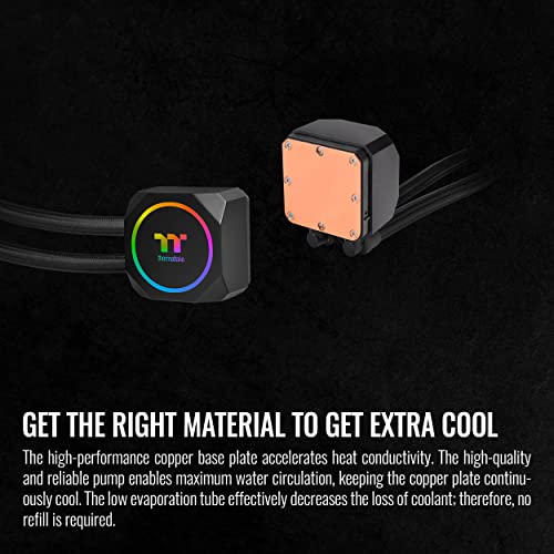 Thermaltake TH360 V2 Ultra ARGB Sync/AlO Liquid Cooler/ARGB Fan 120   3/PWM 500 1500rpm/Water Block 2 1 LCD/Black  CL W384 PL12SW A