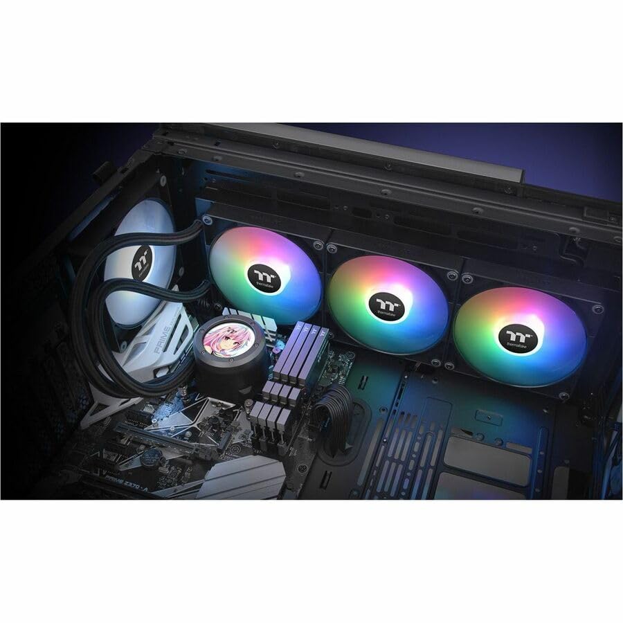 Thermaltake TH360 V2 Ultra ARGB Sync/AlO Liquid Cooler/ARGB Fan 120   3/PWM 500 1500rpm/Water Block 2 1 LCD/Black  CL W384 PL12SW A