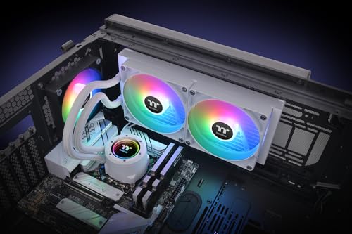 Thermaltake TH360 V2 Ultra ARGB Sync/AlO Liquid Cooler/ARGB Fan 120   3/PWM 500 1500rpm/Water Block 2 1 LCD/Black  CL W384 PL12SW A