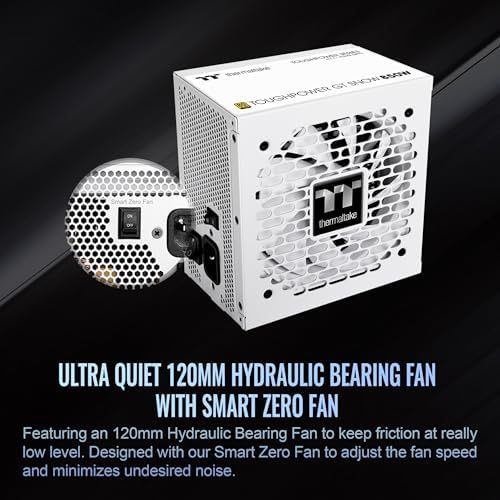 Thermaltake Toughpower GT 850W ATX 3 1 Standard Power Supply; 80 Plus Gold Efficiency; Smart Zero Fan; Native 450W PCIe 5 1 Connector; PS TPT 0850FNFAGU 3; 5 Year Warranty