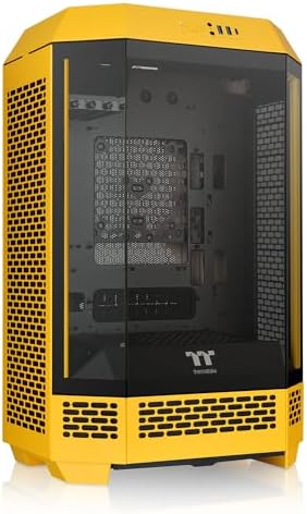 Thermaltake Tower 300 Bumblebee Micro ATX Case; 2x140mm CT Fan Included; Support Up to 420mm Radiator; Optional Chassis Stand Kit Allows Horizontal Display; CA 1Y4 00S4WN 00; 3 Year Warranty