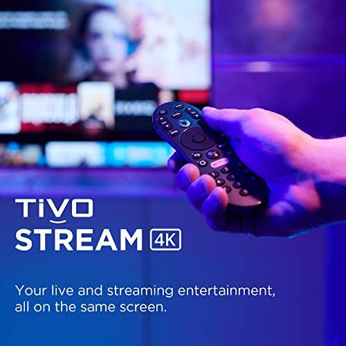 TiVo Stream 4K   Every Streaming App and Live TV on One Screen   4K UHD  Dolby Vision HDR and Dolby Atmos Sound   Powered by Android TV   Plug In Smart TV  One size