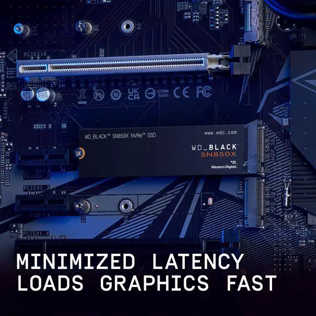 WD BLACK 2TB SN850X NVMe Internal Gaming SSD Solid State Drive   Gen4 PCIe  M 2 2280  Up to 7 300 MB/s   WDS200T2X0E