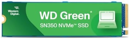 Western Digital 1TB WD Green SN350 NVMe Internal SSD Solid State Drive   Gen3 PCIe  QLC  M 2 2280  Up to 3 200 MB/s   WDS100T3G0C