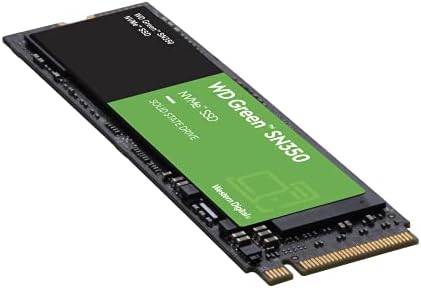 Western Digital 1TB WD Green SN350 NVMe Internal SSD Solid State Drive   Gen3 PCIe  QLC  M 2 2280  Up to 3 200 MB/s   WDS100T3G0C