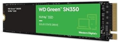 Western Digital 1TB WD Green SN350 NVMe Internal SSD Solid State Drive   Gen3 PCIe  QLC  M 2 2280  Up to 3 200 MB/s   WDS100T3G0C