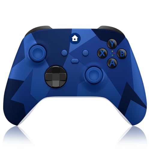 Xbox One Controller Xbox Controller Wireless for Xbox One  Xbox Series X/S Wireless Xbox Controller with 3 5mm Audio Jack with 2 4GHz Wireless Adapter Camo Blue