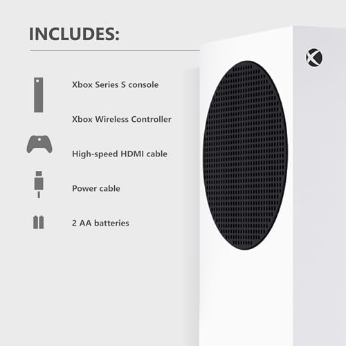 Xbox Series S   All Digital Gaming Console   1TB SSD   Includes Wireless Controller   120FPS   Robot White