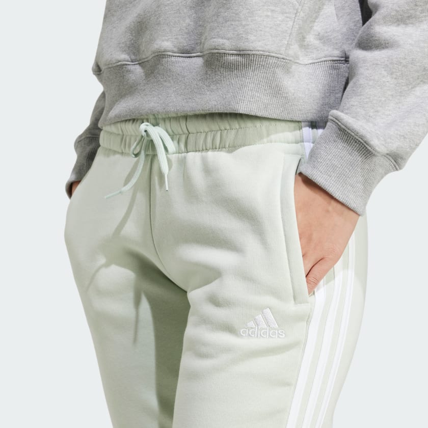 adidas women Essentials 3 Stripes Fleece Pants