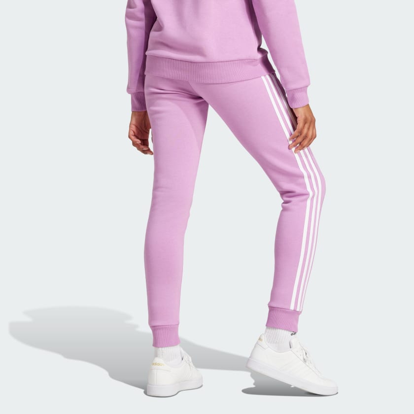 adidas women Essentials 3 Stripes Fleece Pants