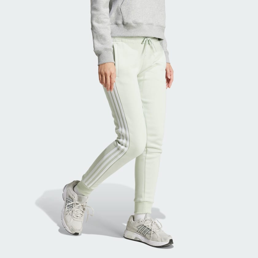 adidas women Essentials 3 Stripes Fleece Pants