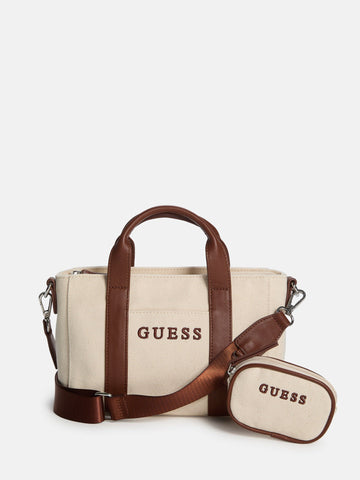 canvas logo mini tote