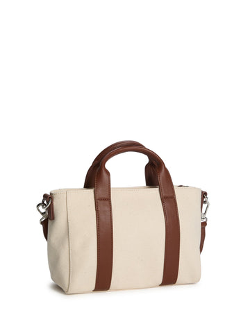 canvas logo mini tote