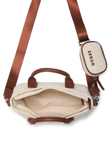 canvas logo mini tote