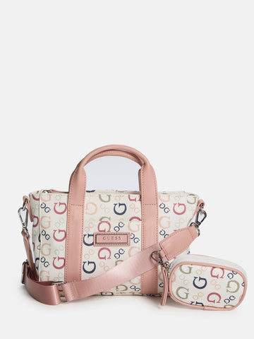 canvas logo mini tote