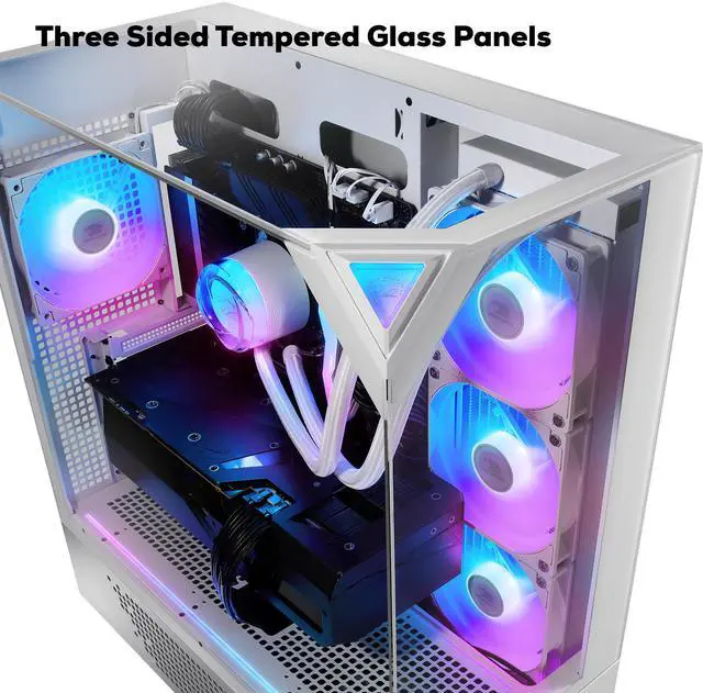 iBUYPOWER Element 9 White Gaming PC Desktop   AMD Ryzen 7 7800X3D   NVIDIA GeForce RTX 5070Ti 16GB   32GB DDR5 RGB   1TB NVMe SSD   EWA7N57T01