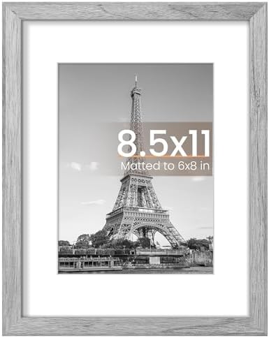 upsimples 11x14 Picture Frame  Display Pictures 8x10 with Mat or 11x14 Without Mat  Wall Hanging Photo Frame  Black  1 Pack