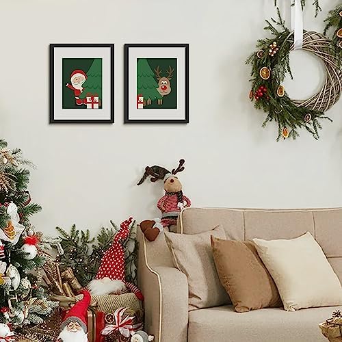 upsimples 11x14 Picture Frame  Display Pictures 8x10 with Mat or 11x14 Without Mat  Wall Hanging Photo Frame  Black  1 Pack