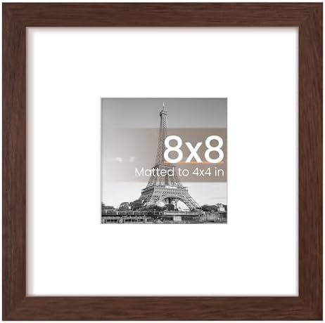 upsimples 11x14 Picture Frame  Display Pictures 8x10 with Mat or 11x14 Without Mat  Wall Hanging Photo Frame  Black  1 Pack