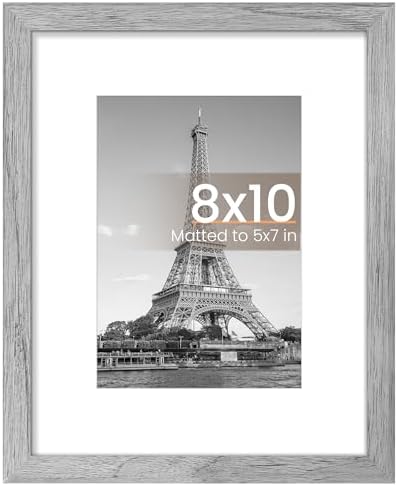 upsimples 11x14 Picture Frame  Display Pictures 8x10 with Mat or 11x14 Without Mat  Wall Hanging Photo Frame  Black  1 Pack