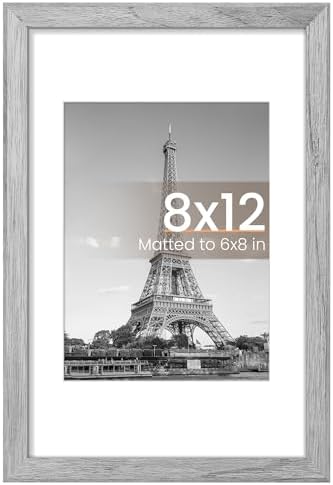 upsimples 11x14 Picture Frame  Display Pictures 8x10 with Mat or 11x14 Without Mat  Wall Hanging Photo Frame  Black  1 Pack