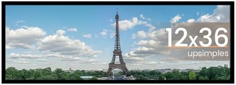 upsimples 11x14 Picture Frame  Display Pictures 8x10 with Mat or 11x14 Without Mat  Wall Hanging Photo Frame  Black  1 Pack