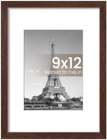 upsimples 11x14 Picture Frame  Display Pictures 8x10 with Mat or 11x14 Without Mat  Wall Hanging Photo Frame  Black  1 Pack