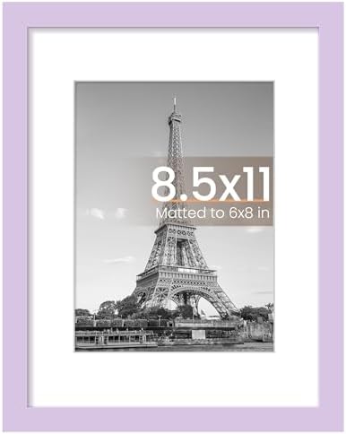 upsimples 11x14 Picture Frame  Display Pictures 8x10 with Mat or 11x14 Without Mat  Wall Hanging Photo Frame  Black  1 Pack