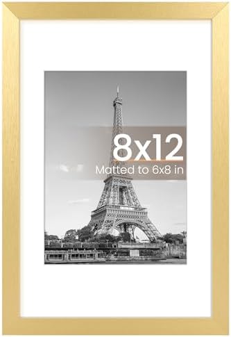 upsimples 11x14 Picture Frame  Display Pictures 8x10 with Mat or 11x14 Without Mat  Wall Hanging Photo Frame  Black  1 Pack