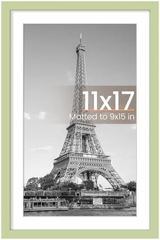 upsimples 11x14 Picture Frame  Display Pictures 8x10 with Mat or 11x14 Without Mat  Wall Hanging Photo Frame  Black  1 Pack