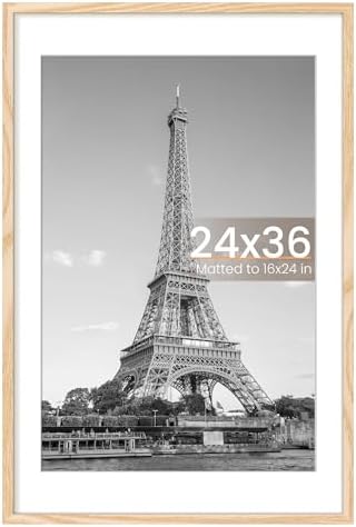 upsimples 11x14 Picture Frame  Display Pictures 8x10 with Mat or 11x14 Without Mat  Wall Hanging Photo Frame  Black  1 Pack