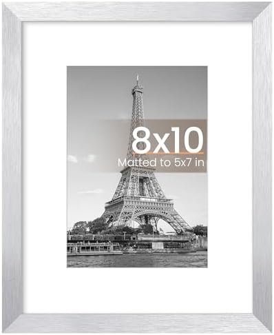 upsimples 11x14 Picture Frame  Display Pictures 8x10 with Mat or 11x14 Without Mat  Wall Hanging Photo Frame  Black  1 Pack