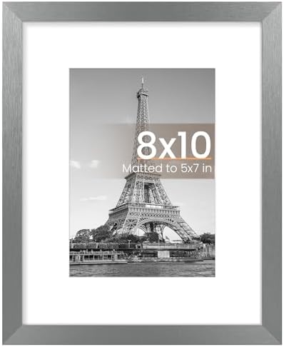 upsimples 11x14 Picture Frame  Display Pictures 8x10 with Mat or 11x14 Without Mat  Wall Hanging Photo Frame  Black  1 Pack