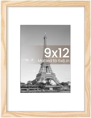 upsimples 11x14 Picture Frame  Display Pictures 8x10 with Mat or 11x14 Without Mat  Wall Hanging Photo Frame  Black  1 Pack