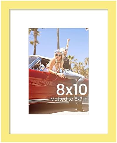 upsimples 11x14 Picture Frame  Display Pictures 8x10 with Mat or 11x14 Without Mat  Wall Hanging Photo Frame  Black  1 Pack