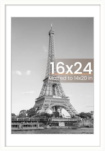 upsimples 11x14 Picture Frame  Display Pictures 8x10 with Mat or 11x14 Without Mat  Wall Hanging Photo Frame  Black  1 Pack