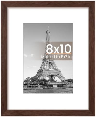upsimples 11x14 Picture Frame  Display Pictures 8x10 with Mat or 11x14 Without Mat  Wall Hanging Photo Frame  Black  1 Pack