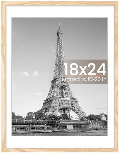 upsimples 11x14 Picture Frame  Display Pictures 8x10 with Mat or 11x14 Without Mat  Wall Hanging Photo Frame  Black  1 Pack