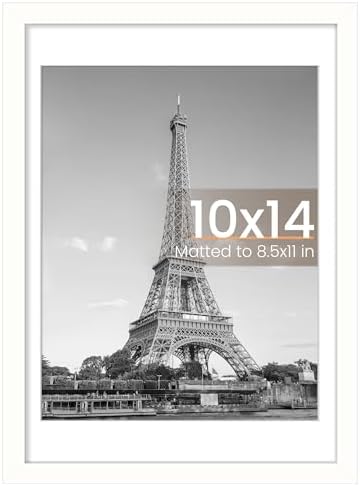 upsimples 11x14 Picture Frame  Display Pictures 8x10 with Mat or 11x14 Without Mat  Wall Hanging Photo Frame  Black  1 Pack