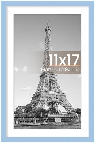 upsimples 11x14 Picture Frame  Display Pictures 8x10 with Mat or 11x14 Without Mat  Wall Hanging Photo Frame  Black  1 Pack